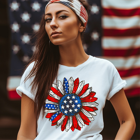 DTF Full Color Transfer - Sunflower Flag