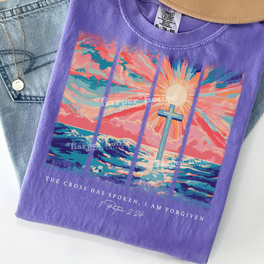 DTF Full Color Transfer - The Cross Has Spoken