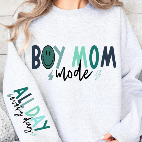 DTF Full Color Transfer - Boy Mom Mode (FREE SLEEVE!)
