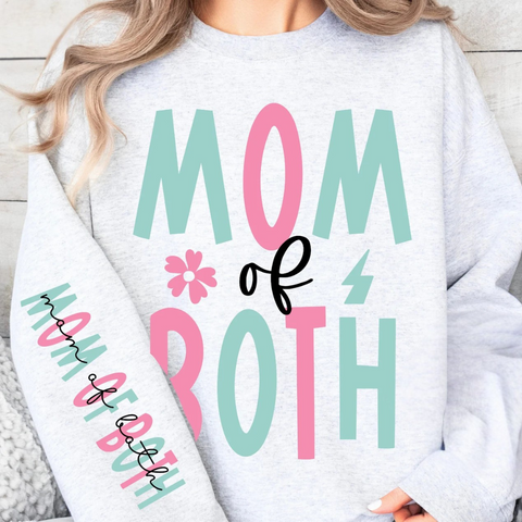 DTF Full Color Transfer - Mom of Both (FREE SLEEVE!)