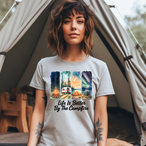 DTF Full Color Transfer - Life Is Better By The Campfire *ORIGINAL DESIGN*