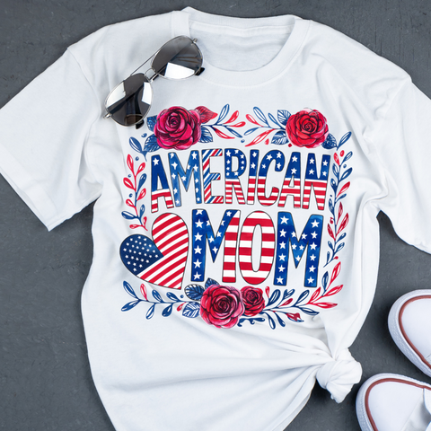 DTF Full Color Transfer - American Mom