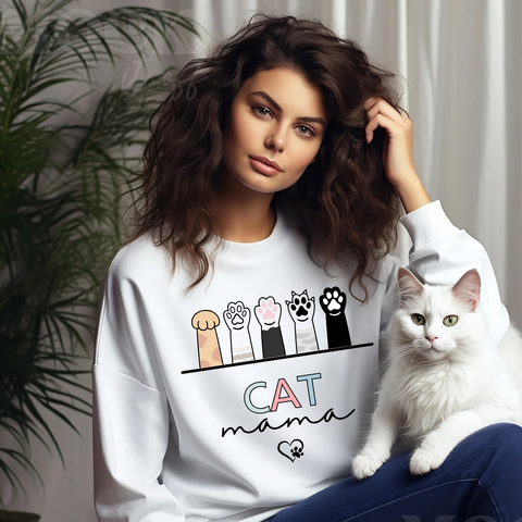 DTF Full Color Transfer - Cat Mama