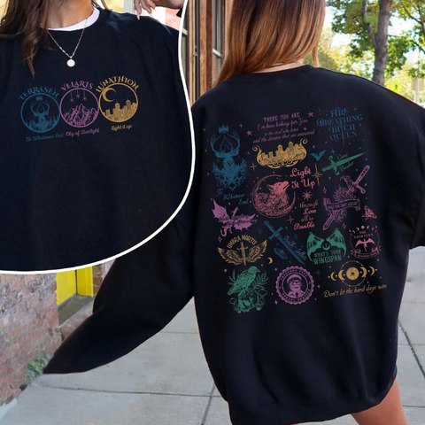 DTF Full Color Transfer - Throne Of Glass Full Front & Back