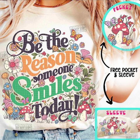 DTF Full Color Transfer - Be The Reason (FREE POCKET & SLEEVE!)