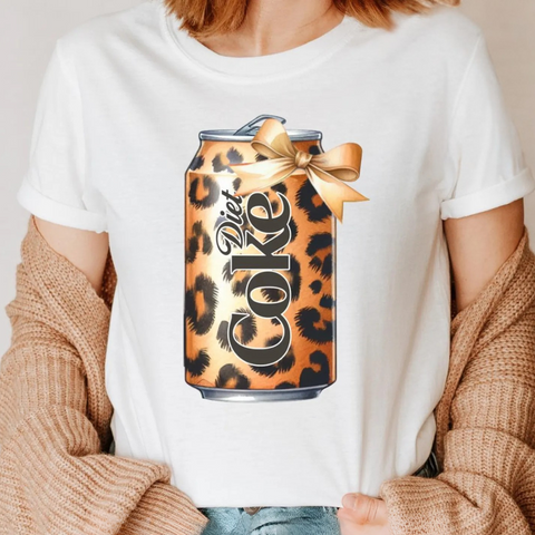 DTF Full Color Transfer - Diet C Leopard Can