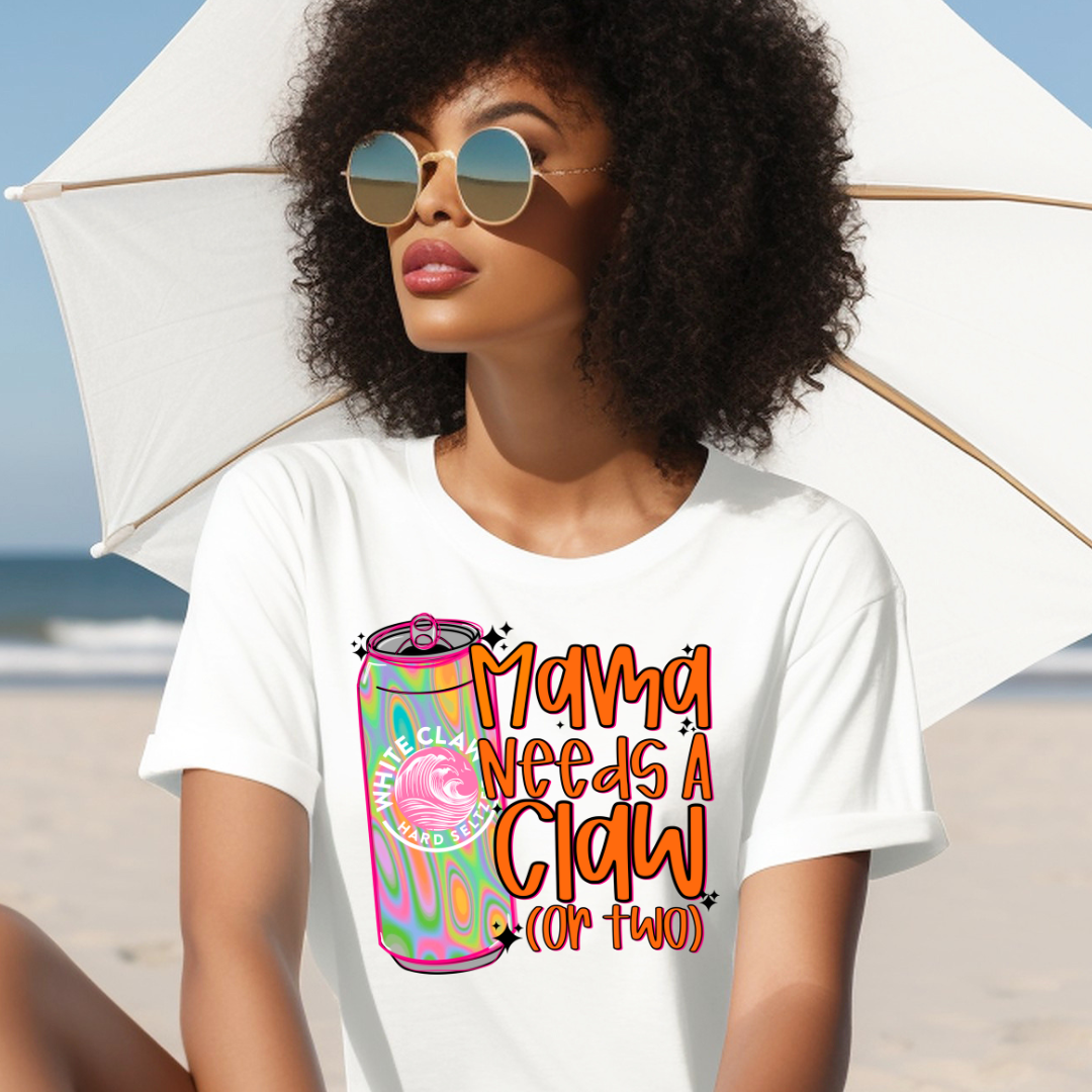DTF Full Color Transfer - Mama Needs A Claw