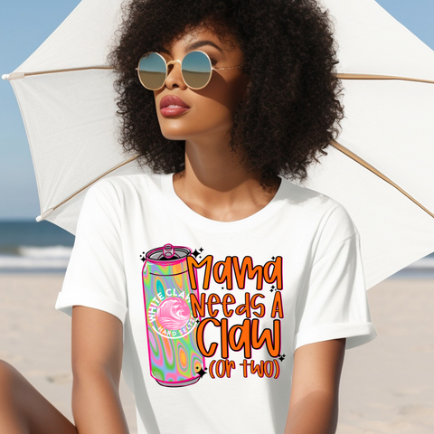 DTF Full Color Transfer - Mama Needs A Claw