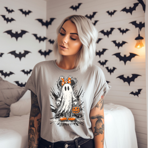 DTF Full Color Transfer - Ghost Mouse Girl