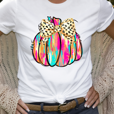 DTF Full Color Transfer - Bright Painted Pumpkin