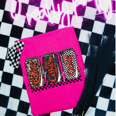 DTF Full Color TShirt Transfer - Check Diet C