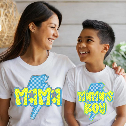 DTF Full Color TShirt Transfer - Mama/Mama's Boy
