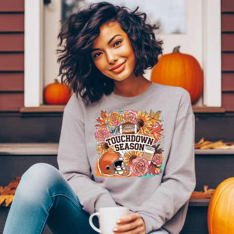 DTF Full Color Transfer - Touch Down Season Boho Flowers