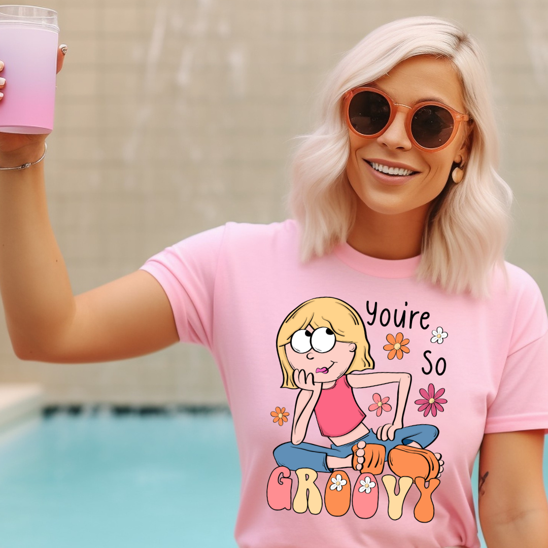 DTF Full Color TShirt Transfer - You're So Groovy