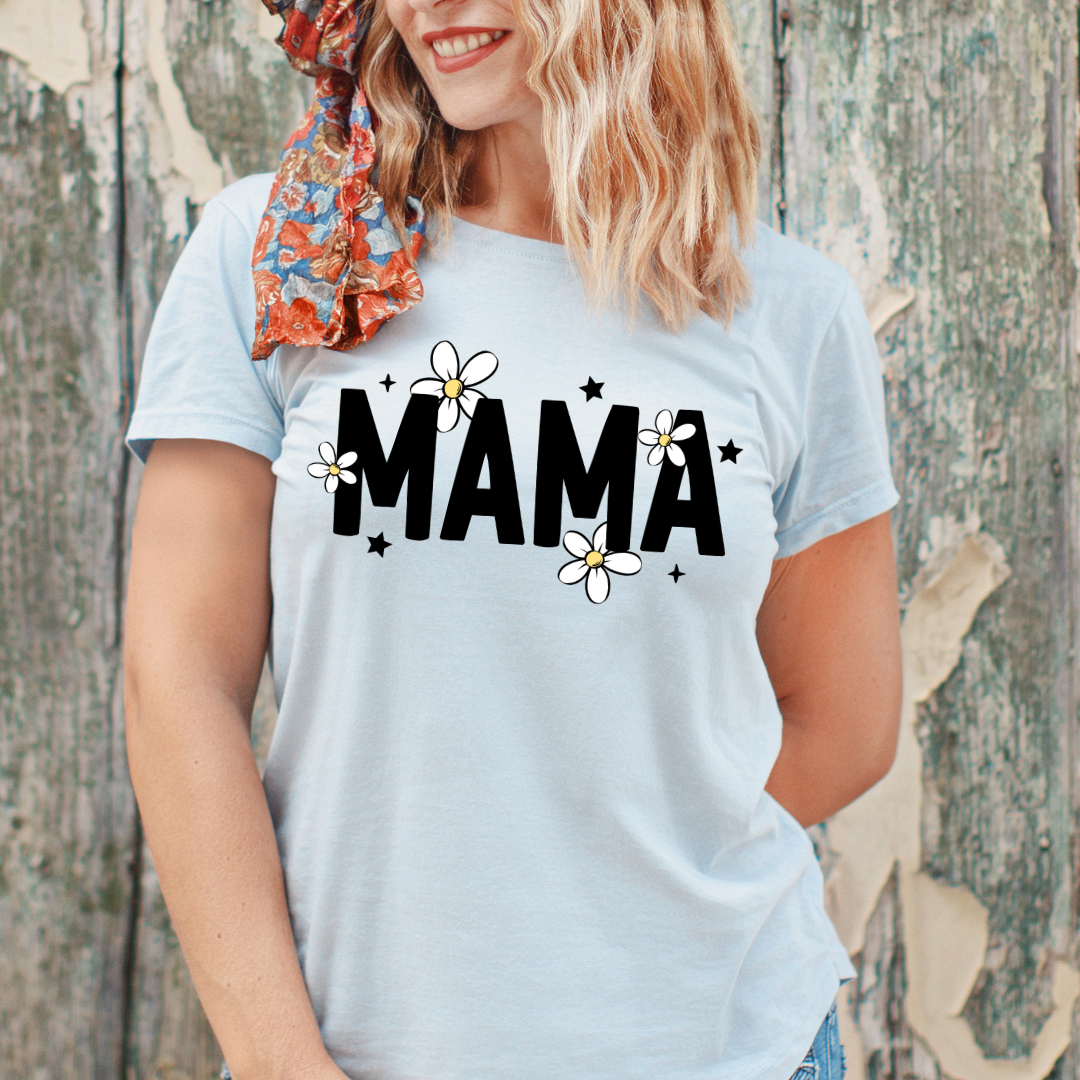 DTF Full Color Transfer - MAMA Small Daisies