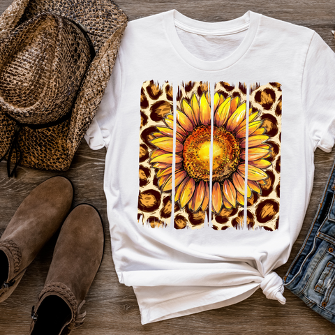 DTF Full Color Transfer - Leopard Sunflower