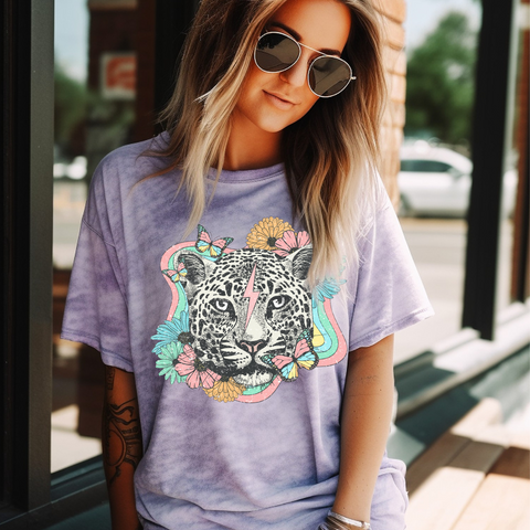 DTF Full Color Transfer - Retro Leopard