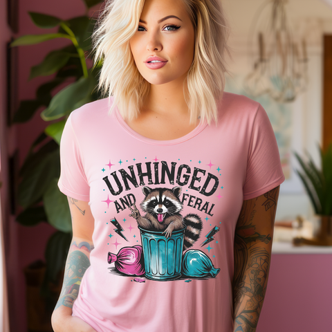 DTF Full Color Transfer - Unhinged & Feral