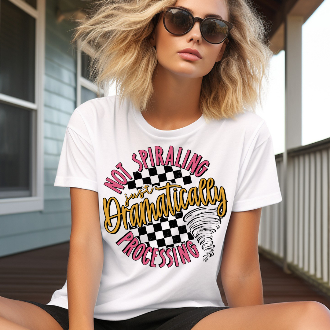 DTF Full Color Transfer - Not Spiraling Just Dramatically Processing