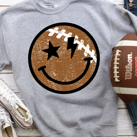DTF Full Color Transfer - Football Smiley