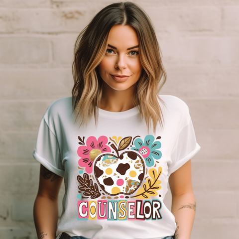 DTF Full Color Transfer - Boho Floral - Counselor