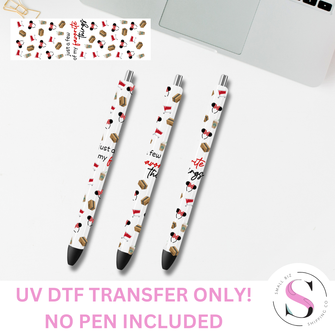 My Favorite Things Mouse - UV DTF Pen Wrap