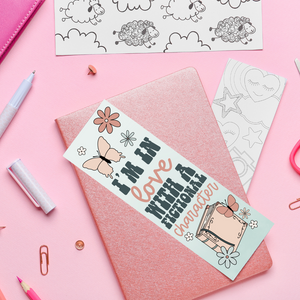 I'm In Love With A Fictional Character - UV DTF Bookmark Decal