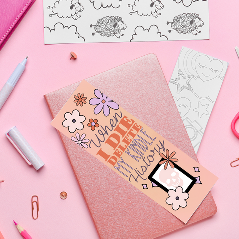 When I Die - UV DTF Bookmark Decal