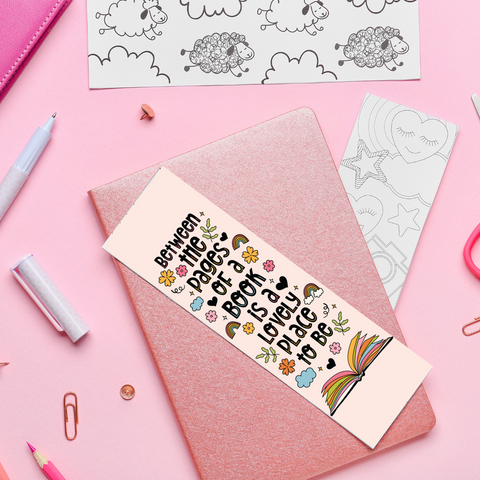 Between The Pages Of A Book - UV DTF Bookmark Decal