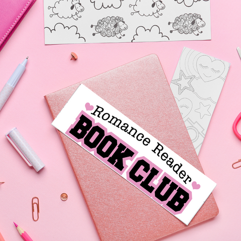 Romance Reader Book Club - UV DTF Bookmark Decal
