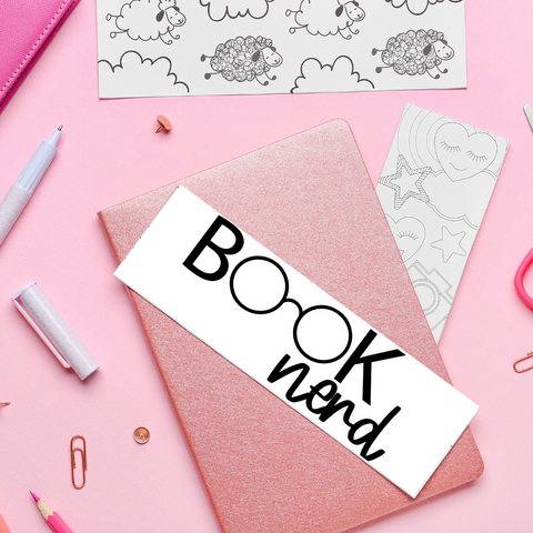 Book Nerd - UV DTF Bookmark Decal