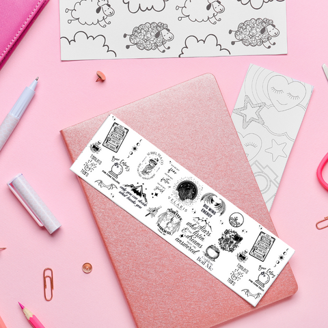 Acotar - UV DTF Bookmark Decal