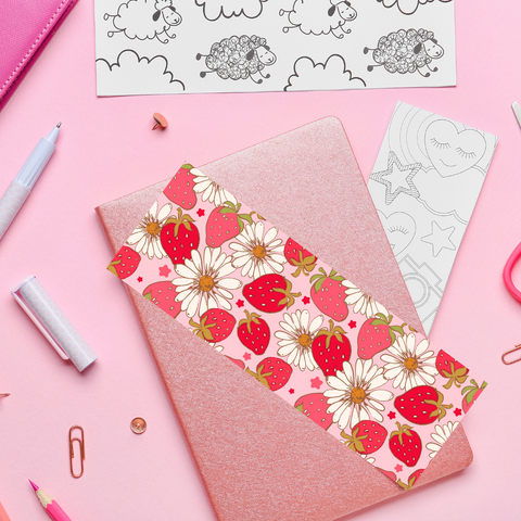 Strawberry Fields - UV DTF Bookmark Decal