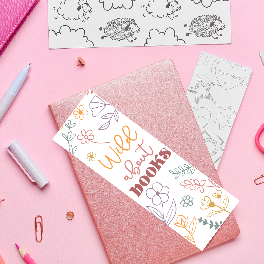 Wild About Books - UV DTF Bookmark Decal