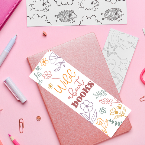Wild About Books - UV DTF Bookmark Decal