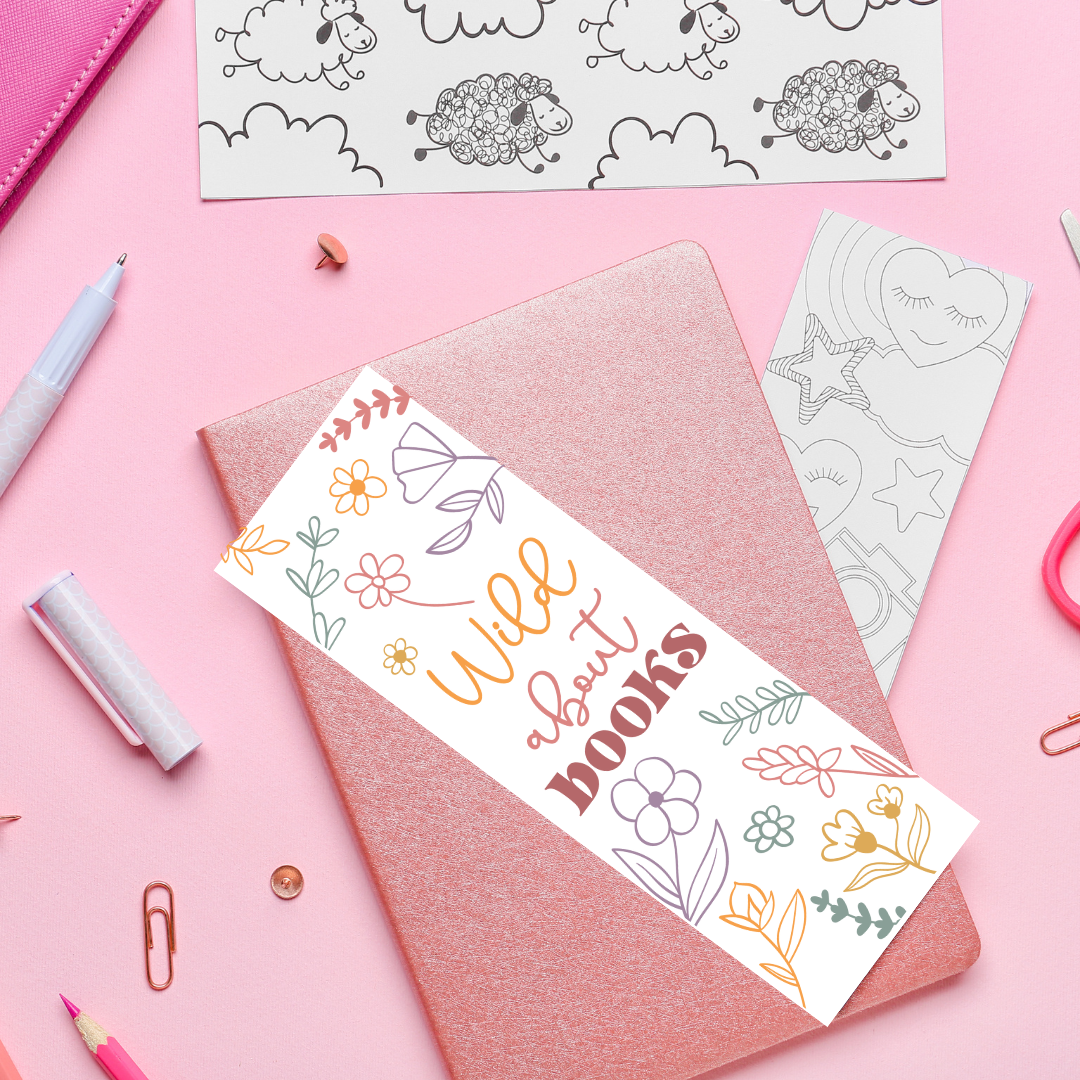 Wild About Books - UV DTF Bookmark Decal