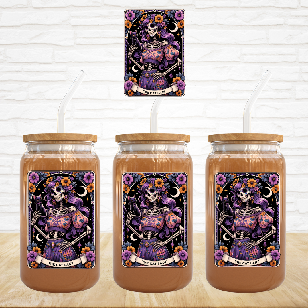 The Cat Lady Tarot - UV DTF Decal