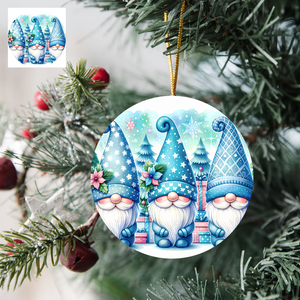 3" Ornament UV DTF Decal - All Blue Gnomes