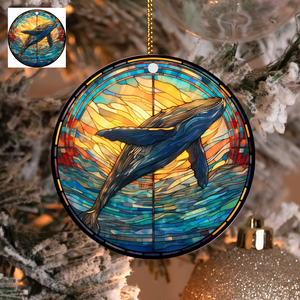 3" Ornament UV DTF Decal - Humpback Whale