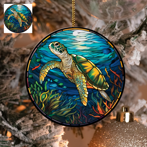 3" Ornament UV DTF Decal - Sea Turtle