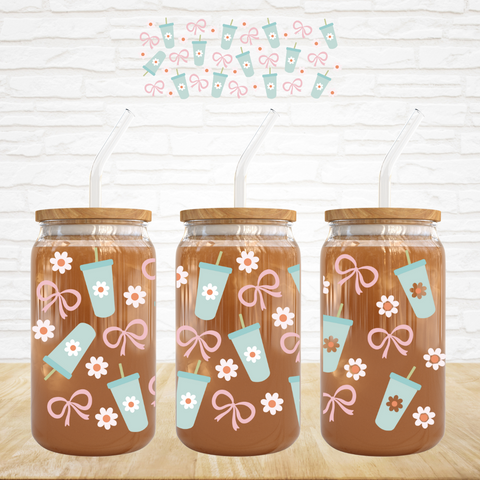 16oz UV DTF Wrap - Coquette Cups