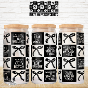 16oz UV DTF Wrap - Motivational Bitch