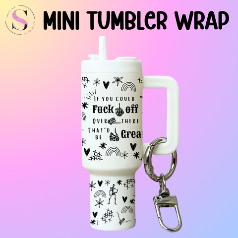 Mini Tumbler Top & Bottom Decal - F Off