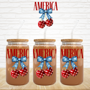 UV DTF Decal - America Cherries