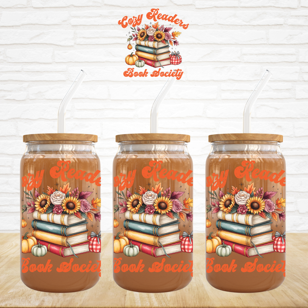 UV DTF Decal - Cozy Readers Book Society