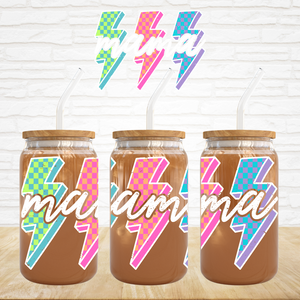 UV DTF Decal - Mama 3 Check Lightning