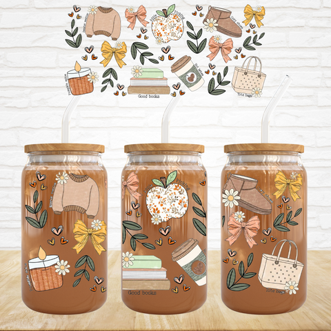 16oz UV DTF Wrap - Fall Things