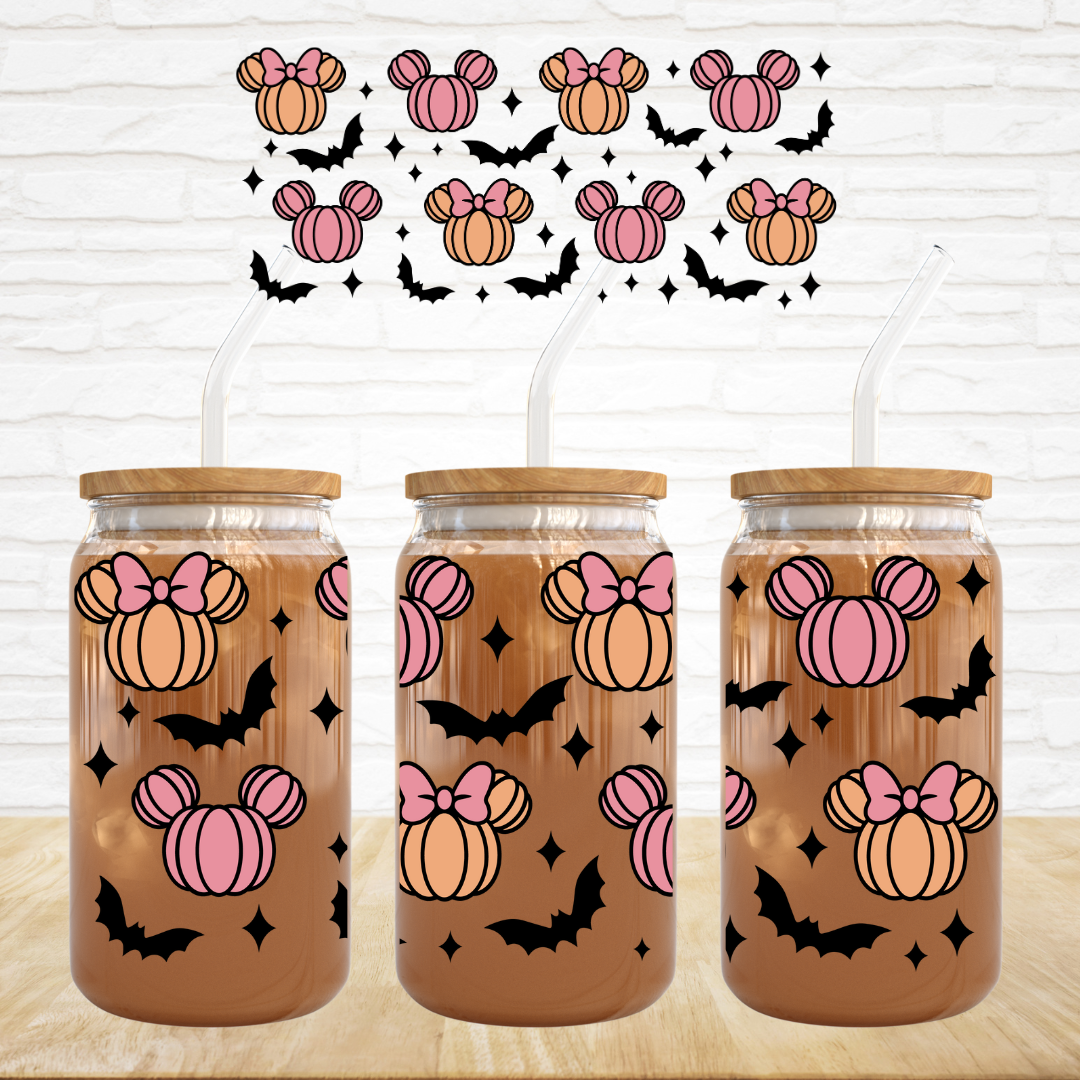 16oz UV DTF Wrap - Mouse Pumpkins
