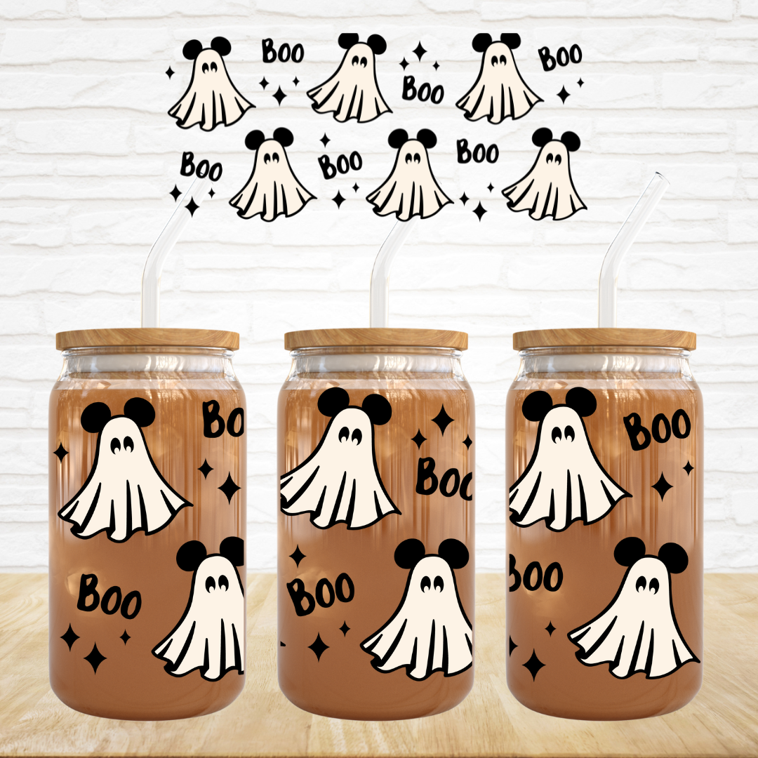 16oz UV DTF Wrap - Boo Mouse Ghostie