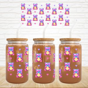 16oz UV DTF Wrap - Bright Gummy Bears